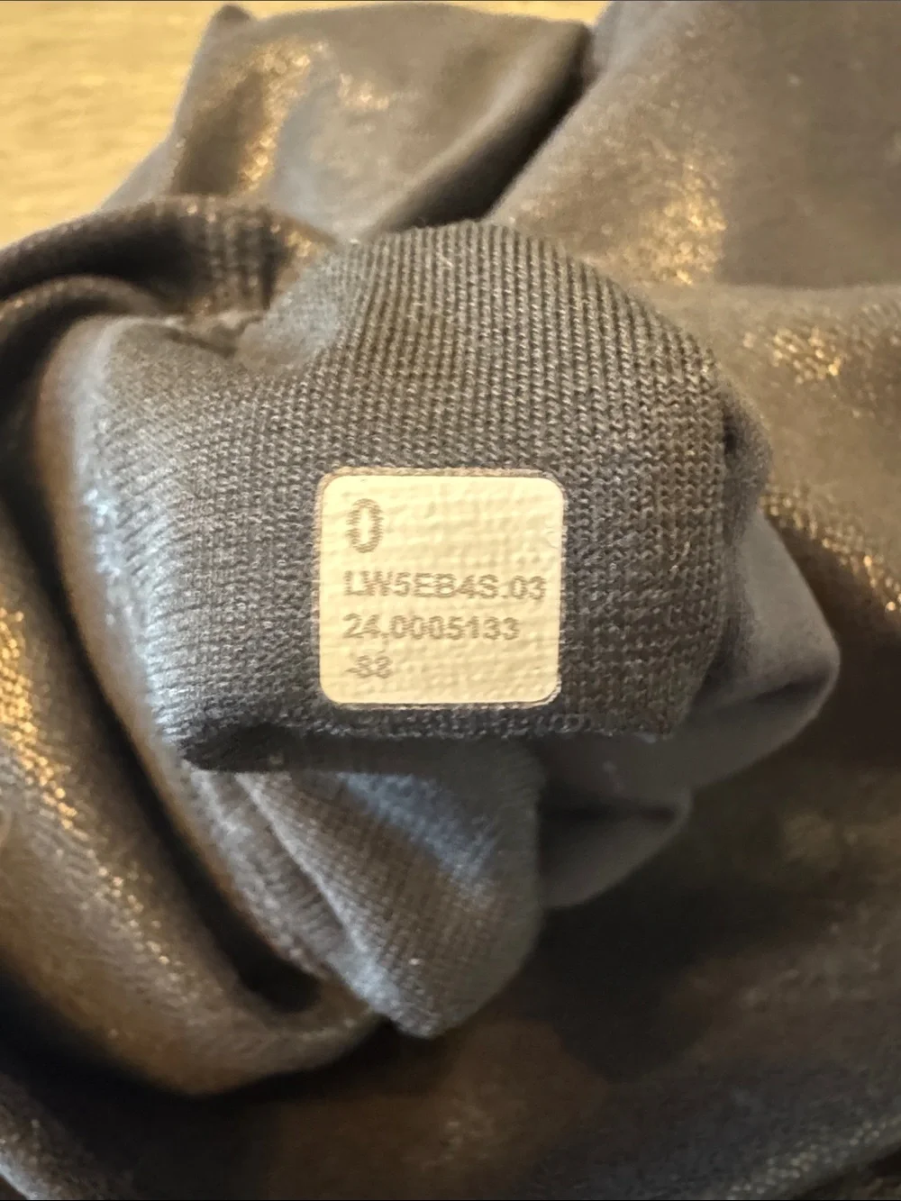 lululemon athletica Metallic Black High-Rise Leggings 7/8 length